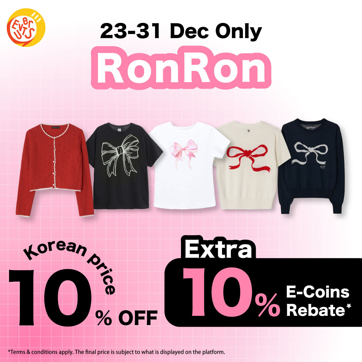 RonRon - 10% off korean price