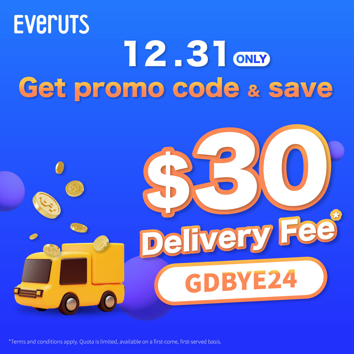 One-Day Offer: HK$30 Delivery Discount Code