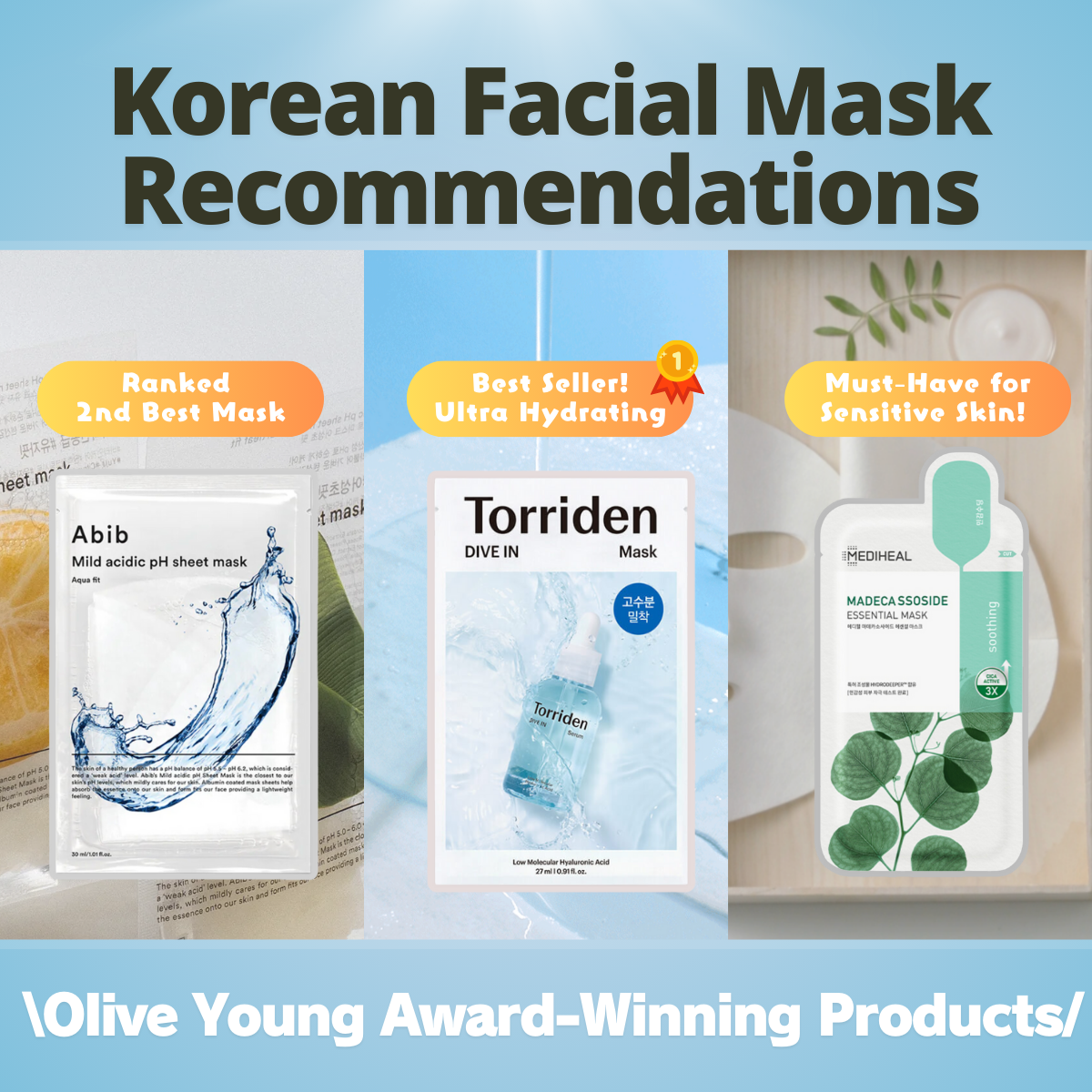 Korean Facial Mask Recommendations